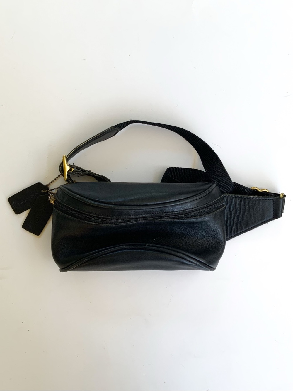 Vintage Coach Canteen Waist Pouch Fanny Pack D6J-515 Black